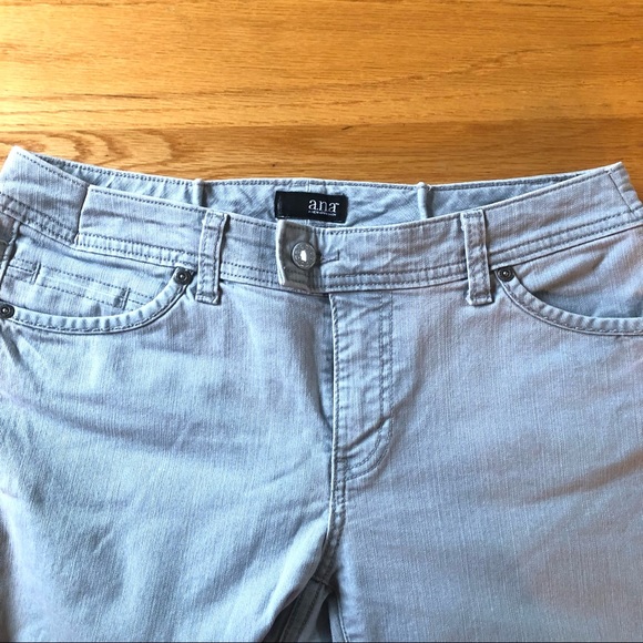 A.N.A sage green stretch denim capri pants. Size 6 - Picture 2 of 5